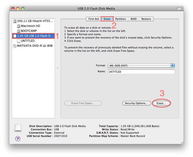 partition disk to exfat and mac os extended
